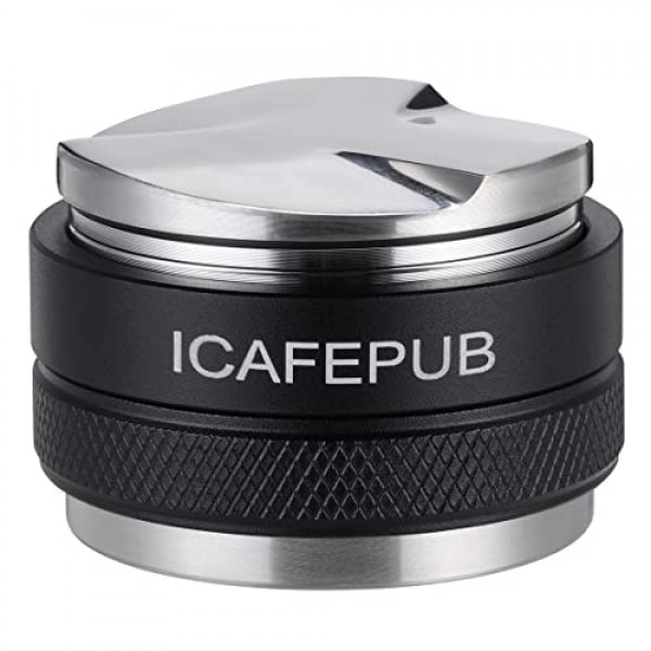 53mm 커피 분배기 및 탬퍼, 에스프레소 분배 도구, 바리스타 핸드 탬퍼, WDT 도구 Breville 포터필터와 호환되는 커피 레벨러 54mm, 양면, 깊이 조절 가능