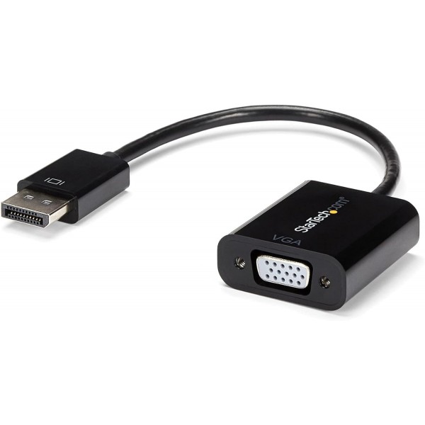 StarTech.com DisplayPort - VGA 어댑터 - 활성 DP - VGA 변환기 - 1080p 비디오 - DP/DP++ 소스 - VGA 모니터 케이블 어댑터 - DP - VGA 어댑터 동글 디지털 - 아날로그 - DP 1.2 - VGA(DP2VGA3) 표