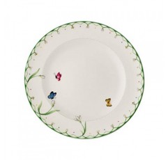 Villeroy & Boch 다채로운 봄 디너 플레이트, 10.5인치, 프리미엄 도자기, 화이트/컬러