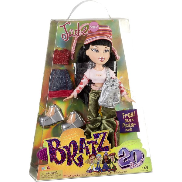 Bratz 20 Yearz 스페셜 에디션 오리지널 패션 인형 옥 - 홀로그램 패키징 및 포스터 - 20 Yearz 모티프, Fan Fave Rerelease 2001 복제품 - 의상 2개, 신발 등, 9 x 9 x 11.5인치 포함