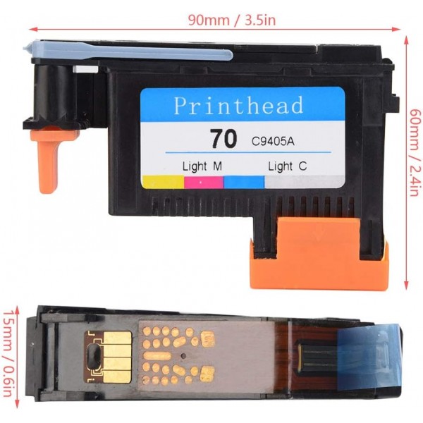 BigKing 프린트 헤드, HP 70 Designjet Z2100 Z5200 Z3200 Z3100 시리즈용 컬러 프린트 헤드 프린트 헤드(시안 + 포토 마젠타(C9405A))