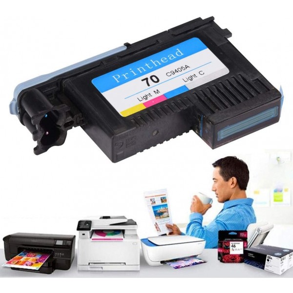 BigKing 프린트 헤드, HP 70 Designjet Z2100 Z5200 Z3200 Z3100 시리즈용 컬러 프린트 헤드 프린트 헤드(시안 + 포토 마젠타(C9405A))