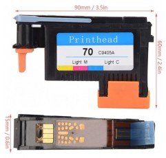 BigKing 프린트 헤드, HP 70 Designjet Z2100 Z5200 Z3200 Z3100 시리즈용 컬러 프린트 헤드 프린트 헤드(시안 + 포토 마젠타(C9405A))