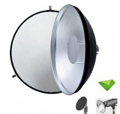 Godox AD-S3 뷰티 디쉬 리플렉터 Godox AD200 AD200Pro 포켓 플래시 모노라이트 Godox AD180 AD360 AD360II 플래시 스피드라이트 스피드라이트(벌집 커버 포함)