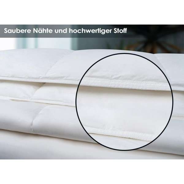 QUEEN ROSE 거위털 이불 155x220 겨울 이불 4계절 이불 155x220 거위털 이불 두꺼운 이불 Oeko-Test 인증 155 x 220