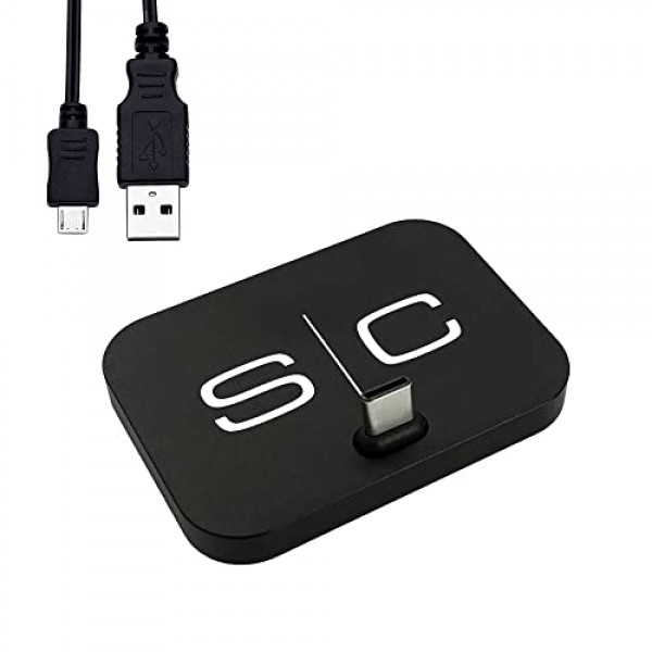 이발기, 트리머, 면도기 및 Type-C 전화 포트용 Stylecraft USB-C 휴대용 충전 스테이션 스탠드, 블랙