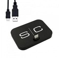 이발기, 트리머, 면도기 및 Type-C 전화 포트용 Stylecraft USB-C 휴대용 충전 스테이션 스탠드, 블랙