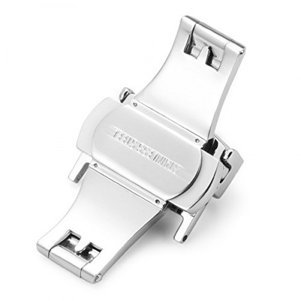 IStrap 스테인레스 스틸 배포 걸쇠 버클 고정 골드 블랙 실버 로즈 골드 시계 밴드 걸쇠 16mm 18mm 20mm 22mm