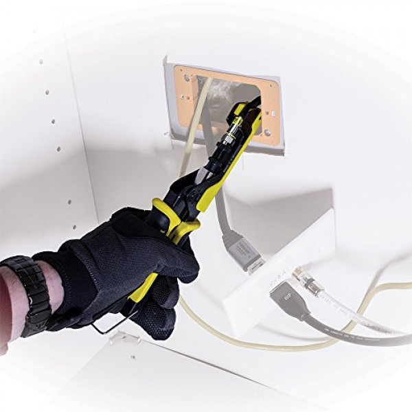 Klein Tools VDV211-100 크림퍼, F, BNC 및 RCA 커넥터용 확장 리치 동축 압축 커넥터