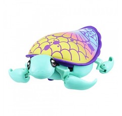 작은 살아있는 애완동물 26348 Lil, S9 단일 팩 스타일 다양함, 대화형, 애니메이션 전자 거북이, 걷기 및 수영 동작, 수집 가능한 애완동물 캐릭터 장난감