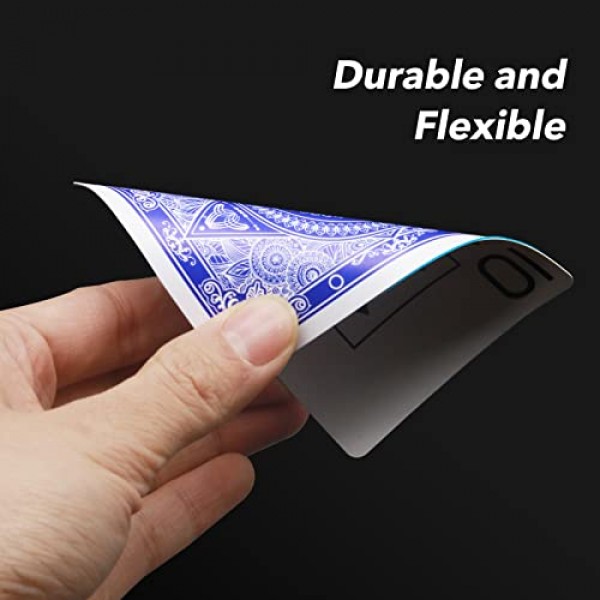 카드 놀이 2 데크 텍사스 홀덤 포커용 방수 플라스틱 포커 카드 Go Fish 및 기타 카드 게임 점보 인덱스 2.5 x 3.5