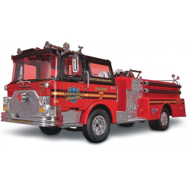 Revell 11225 Max Mack Fire Pumper, 플러그인 키트, 상세 모델 키트, 트럭 키트 1:32, 멀티컬러