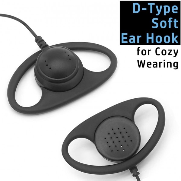 NEWASHAN D 형 이어폰 헤드셋 HYT Hytera 라디오 BD502 BD502i PD402i PD482i PD502 TC500S TC508 TC1600 Power446 워키 토키 2 핀 클립 귀고리