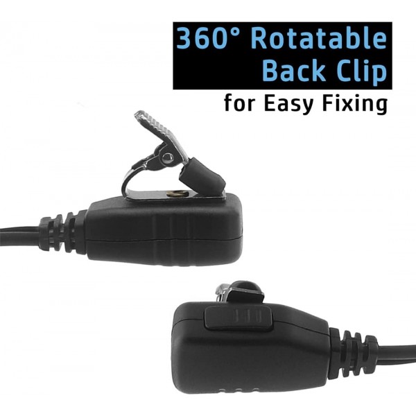 NEWASHAN D 형 이어폰 헤드셋 HYT Hytera 라디오 BD502 BD502i PD402i PD482i PD502 TC500S TC508 TC1600 Power446 워키 토키 2 핀 클립 귀고리