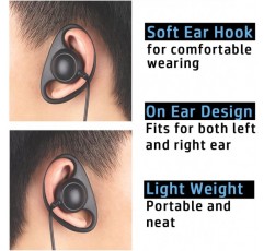 NEWASHAN D 형 이어폰 헤드셋 HYT Hytera 라디오 BD502 BD502i PD402i PD482i PD502 TC500S TC508 TC1600 Power446 워키 토키 2 핀 클립 귀고리