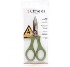 3 Claveles Electrician의 가위 - 5.5 인치 빨강