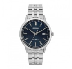 세이코 남성용 아날로그 오토매틱 시계, 스테인리스 스틸 스트랩 SRPH87K1, 블루