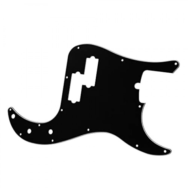3Ply Black 13 홀 P 베이스 픽가드 스크래치 플레이트 픽업 가드 4현 미국/멕시코 표준 정밀 베이스 부품