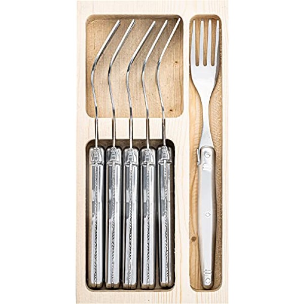 Laguiole Style de Vie 포크 프리미엄 라인, 6개 세트, 스테인리스 스틸