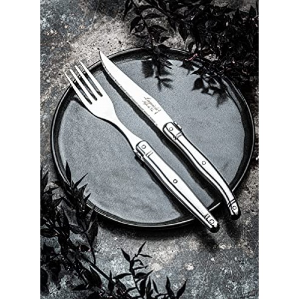 Laguiole Style de Vie 포크 프리미엄 라인, 6개 세트, 스테인리스 스틸