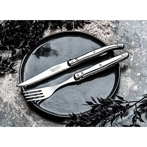 Laguiole Style de Vie 포크 프리미엄 라인, 6개 세트, 스테인리스 스틸