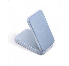 Anker MagGo 파워 뱅크, Qi2 인증 15W 초고속 MagSafe 호환 휴대용 충전기, 6,600mAh 배터리 팩, 조절 가능 및 접이식 스탠드, iPhone 15/14/13 시리즈용(USB-C 케이블 포함)