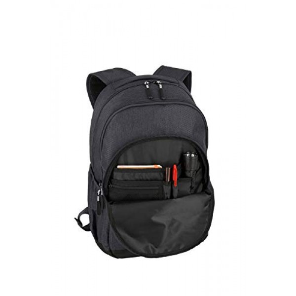 Travelite 휴대용 수하물 배낭 크기 L이 IATA 기내 수하물 크기, 수하물 시리즈를 충족합니다. KICK OFF: 휴가 및 스포츠를 위한 실용적인 배낭, 45cm, 22리터, 006918, D'anthracite, R