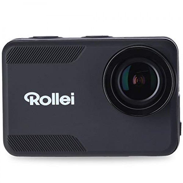 Rollei Actioncam - 4k 비디오 해상도를 지원하는 WiFi 액션 캠, 다양한 액세서리가 포함된 방수 액션 캠코더, 블랙