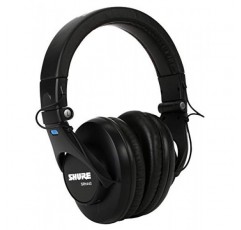 Shure SRH440 전문가용 스튜디오 헤드폰, 향상된 주파수 응답 및 가정 및 스튜디오 녹음을 위한 확장된 범위, 분리형 코일 케이블, 휴대용 가방 및 1/4인치 어댑터(SRH440) 포