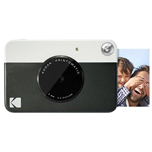 Kodak Printomatic 즉석 카메라(블랙) 기본 번들 + 징크 페이퍼(20매) + 디럭스 케이스
