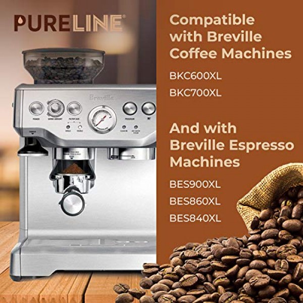 12팩 Breville 정수 필터 BWF100 Pureline 교체, Breville 에스프레소 머신과 호환 가능