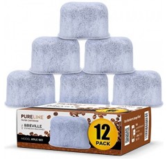 12팩 Breville 정수 필터 BWF100 Pureline 교체, Breville 에스프레소 머신과 호환 가능