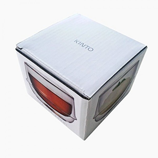 이중벽 Kinto KRONOS 티 글라스 - 온도 유지 - 결로 방지 - 각 2~200ml(6.75fl. oz.) 세트