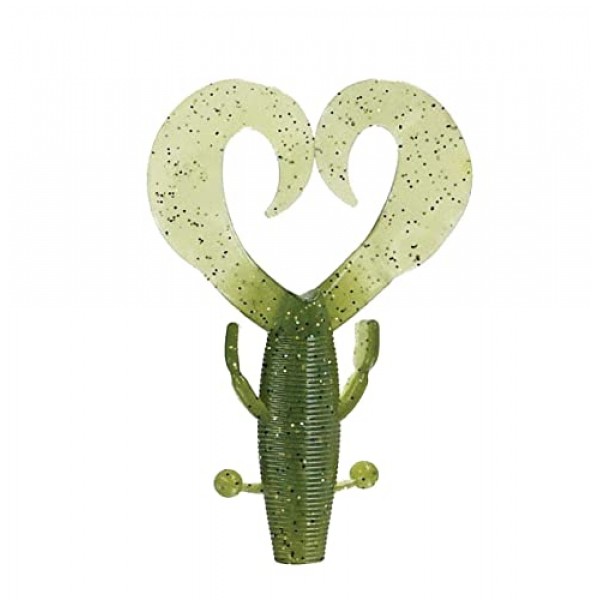 YAMAMOTO 4 Kreature 현실적인 부드러운 플라스틱 낚시 미끼 미끼(날개와 자유롭게 흐르는 스커트 포함) - 7팩