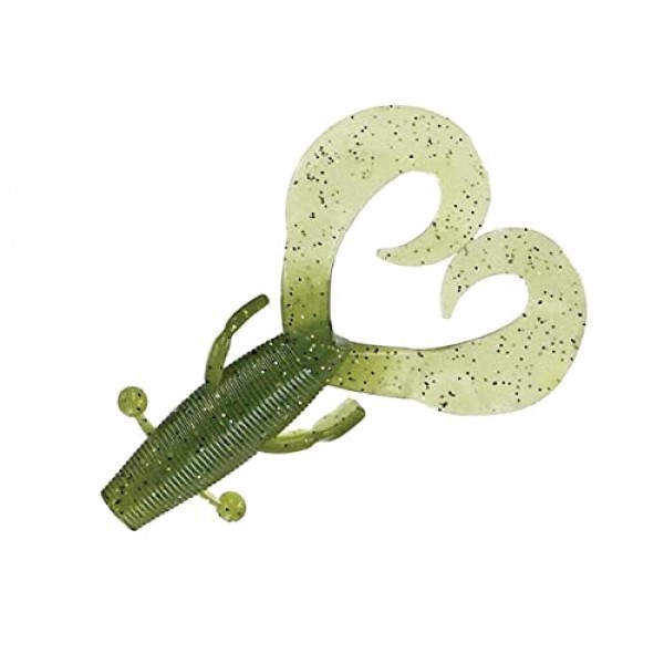 YAMAMOTO 4 Kreature 현실적인 부드러운 플라스틱 낚시 미끼 미끼(날개와 자유롭게 흐르는 스커트 포함) - 7팩