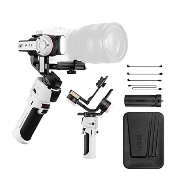 Zhiyun Crane-M3 S 미러리스 카메라, 스마트폰, 액션 카메라용 3축 핸드헬드 짐벌 안정기 올인원 디자인, Hero10/9/8 5/6/7 A6600 14 13 12 XS-Pro Max와 호환 가능