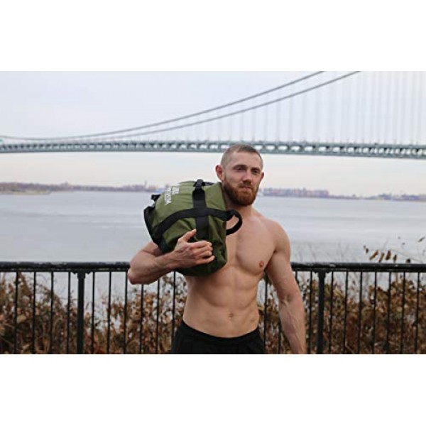 피트니스 30kg(66lb) 및 50kg(110lb)용 Ludus Imperium 운동 샌드백, 트레이닝, 크로스 트레이닝 및 운동용 헤비 듀티 조정 가능한 웨이트 샌드백, 손잡이가 있는 샌드백 웨이트