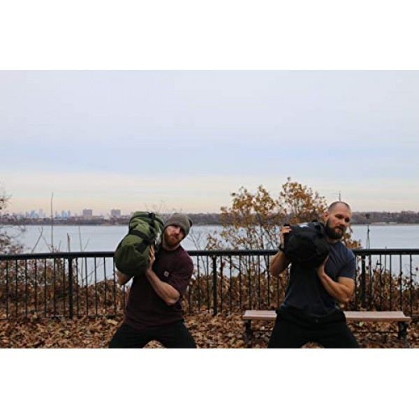 피트니스 30kg(66lb) 및 50kg(110lb)용 Ludus Imperium 운동 샌드백, 트레이닝, 크로스 트레이닝 및 운동용 헤비 듀티 조정 가능한 웨이트 샌드백, 손잡이가 있는 샌드백 웨이트