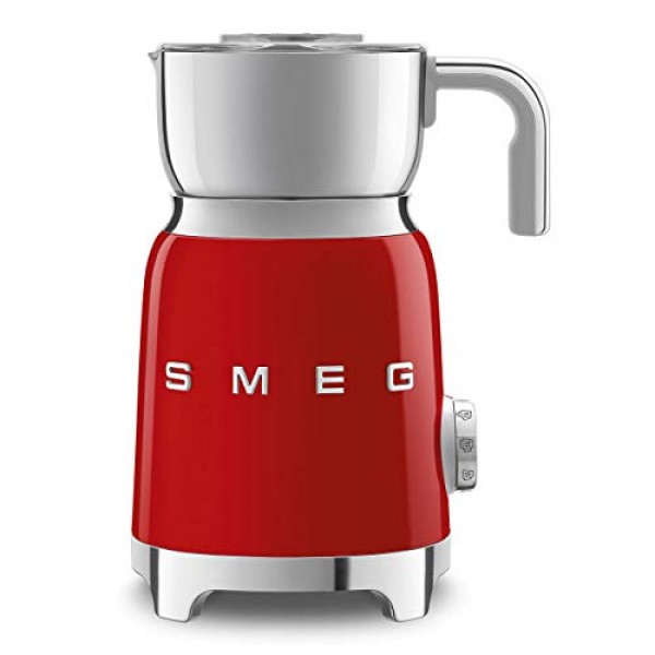 SMEG 50's 레트로 우유 거품기 MFF11RDUS, 레드