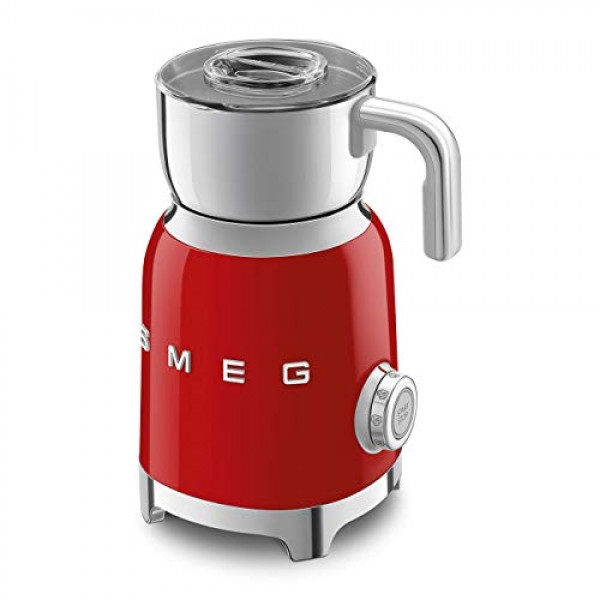 SMEG 50's 레트로 우유 거품기 MFF11RDUS, 레드