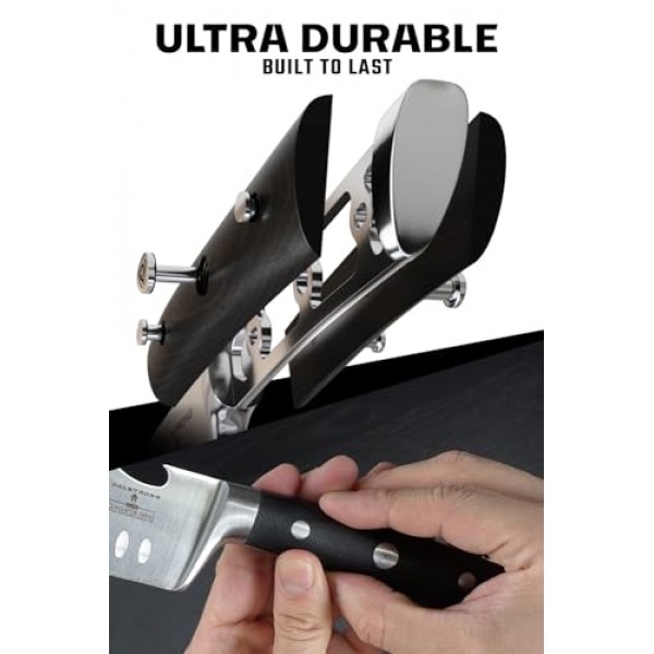 Dalstrong BBQ Pitmaster 고기 칼 - 8인치 - 검투사 시리즈 엘리트 - 단조 고탄소 독일강 - 포크 팁 및 병따개 - G10 핸들 - 슬라이스 주방 칼 - NSF 인증