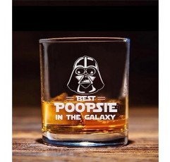 은하계 최고의 Poopsie 위스키 잔 - 스타워즈 선물 - 다스 베이더 - Poopsie 위스키 잔 - 아버지의 날 - 아빠를 위한 생일 선물 - 삼촌 - 딸 아들 아내의 할아버지