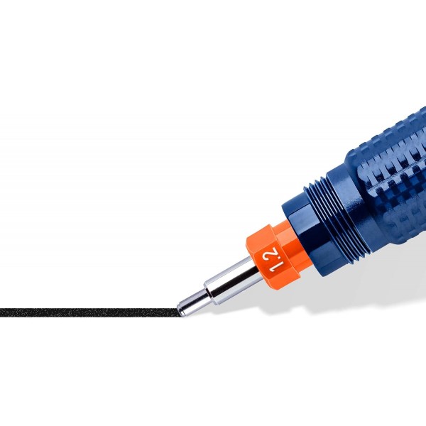 Staedtler Mars matic 잉크 펜, 선 폭 1.2mm, 최대 정밀도, 이중 밀봉 덕분에 마르지 않음, 균일한 잉크 방출, 카드보드 포장의 잉크 펜, 700 12