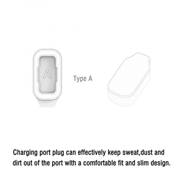 COROS PACE 3/APEX 2/PACE 2/VERTIX 2/APEX 2 PRO 시계 밴드 충전기 포트 보호 커버와 호환되는 먼지 플러그 먼지 방지 액세서리 흰색 20개(A-PACE 2/APEX/APEX 2 유형)