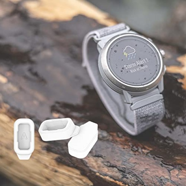 COROS PACE 3/APEX 2/PACE 2/VERTIX 2/APEX 2 PRO 시계 밴드 충전기 포트 보호 커버와 호환되는 먼지 플러그 먼지 방지 액세서리 흰색 20개(A-PACE 2/APEX/APEX 2 유형)