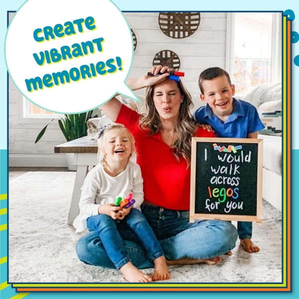 Chalkola Chalk Markers for Blackboard Washable, 10 Chalk Markers Neon 3mm 뒤집을 수 있는 팁 - 창용 분필 펜, 칠판, 화이트보드 및 유리 펜 - 성인 및 어린이용 분필 마커 미세 팁 - 3mm