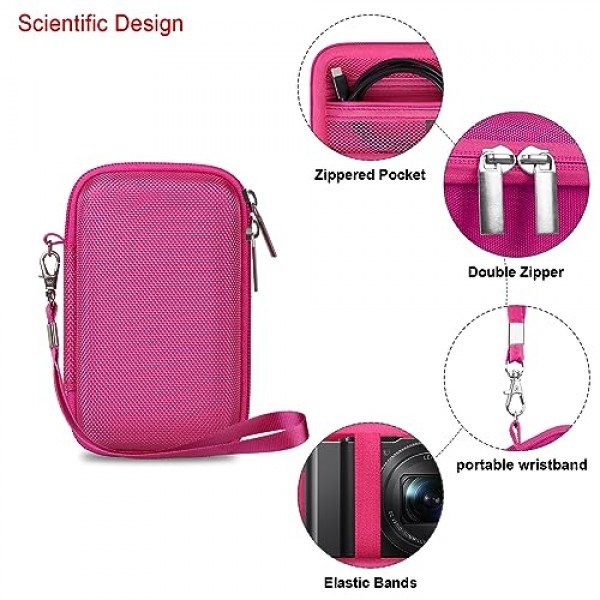 KODAK EKTAR H35 하프 프레임/KODAK EKTAR H35N 하프 프레임/Kodak M35/M38/Ultra F9 필름 카메라용 휴대용 케이스, 카메라 여행용 수납 커버 가방, 필름 롤에 맞는 메쉬 포켓, 라즈베