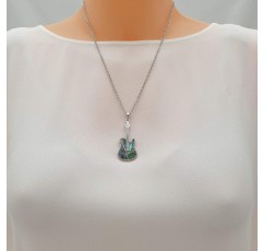 Kiara 보석 기타 펜던트 목걸이 18 