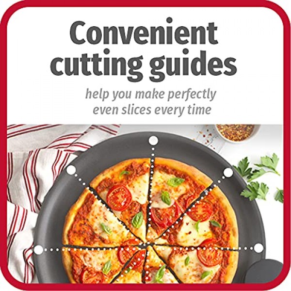 GoodCook AirPerfect 15.75인치 구멍이 있는 절연 붙지 않는 탄소강 피자 팬