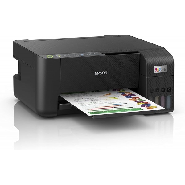 Epson EcoTank ET-2812 인쇄/스캔/복사 Wi-Fi 잉크 탱크 프린터, 최대 3년치 잉크 포함 및 Epson EcoTank 104 검정 정품 잉크병 + 검정 정품 잉크병 ET2812